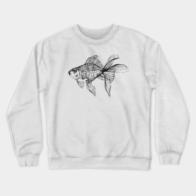 Goldfish Crewneck Sweatshirt by rachelsfinelines